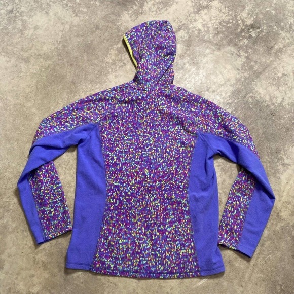 The North Face Jacket Girls Size XL‎ Glacier Full Zip Hooded Fleece Multicolor - Picture 8 of 11